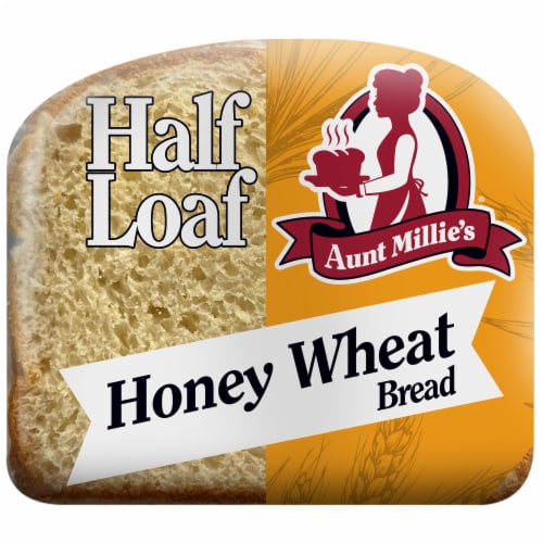 Aunt Millie's Half Loaf Honey Wheat Bread Perspective: left