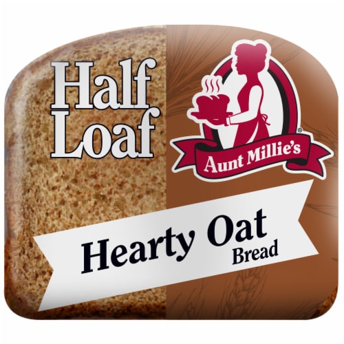 Aunt Millie's Half Loaf Hearty Oat Bread Perspective: left