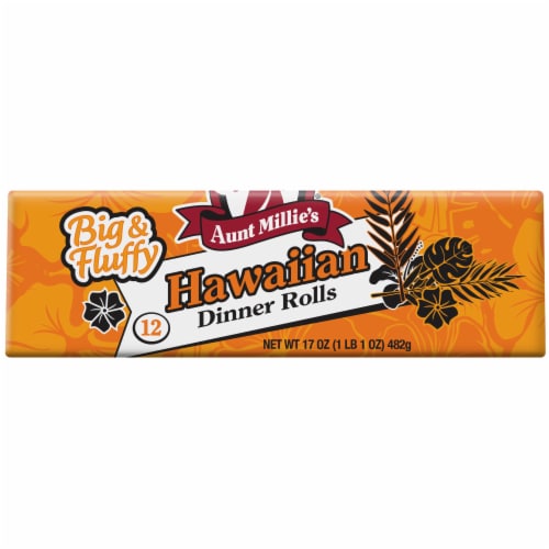 Aunt Millie's Big & Fluffy Hawaiian Dinner Rolls Perspective: left