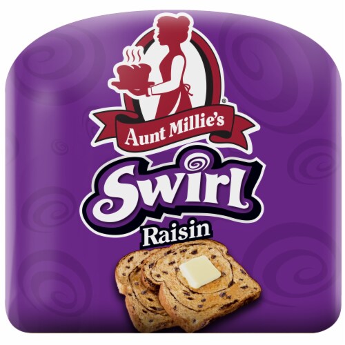 Aunt Millie's Cinnamon Swirl Raisin Bread Perspective: left