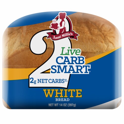 Aunt Millie's Live Carb Smart White Bread Perspective: left