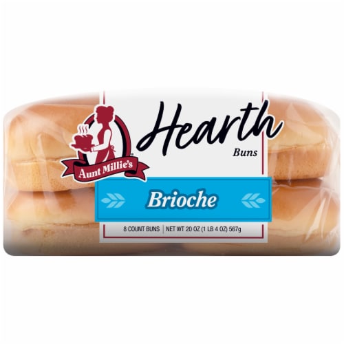 Aunt Millie's Hearth Brioche Buns Perspective: left
