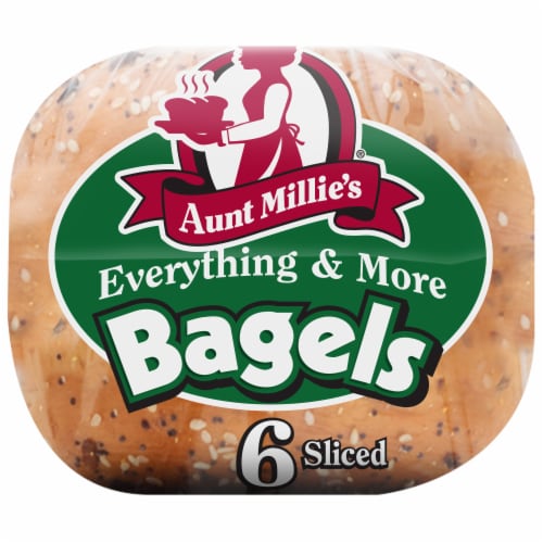 Aunt Millie's Soft Everything & More Bagels Perspective: left