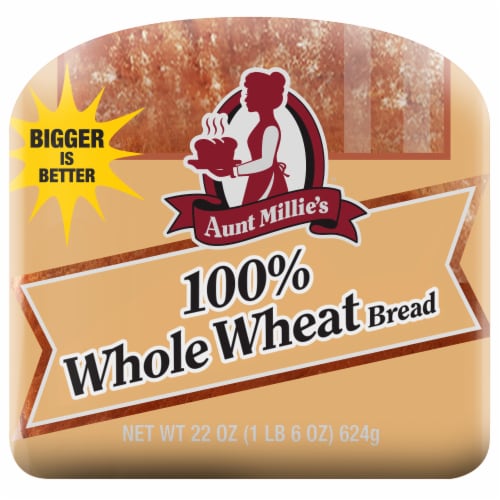 Aunt Millie's 100% Whole Wheat Bread Perspective: left