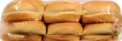 Schwebel's Golden Rich With Honey Hamburger Buns Perspective: left