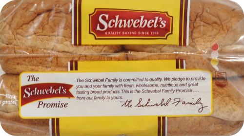 Schwebel's Sweet Harvest Wheat Buns Perspective: left