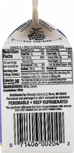 Model Dairy Half & Half Perspective: left