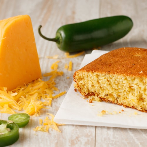 Zatarain's Cheddar Jalapeno Cornbread Mix Perspective: left