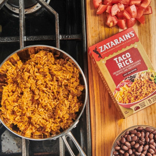 Zatarain's Taco Rice Mix Perspective: left