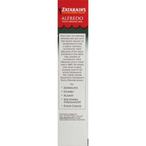 Zatarain's® Alfredo Pasta Dinner Mix Perspective: left