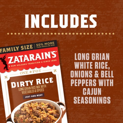 Zatarain's Family Size Dirty Rice Mix Perspective: left