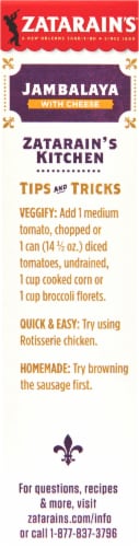 Zatarain's® One Pot Jambalaya with Cheese Rice Mix Perspective: left