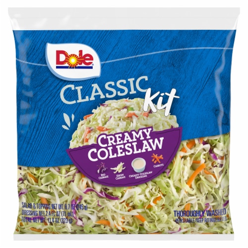 Dole Creamy Coleslaw Classic Salad Kit Perspective: left