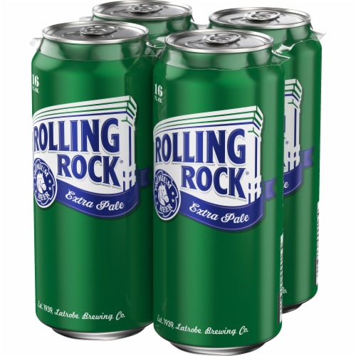 Rolling Rock Extra Pale Beer Perspective: left