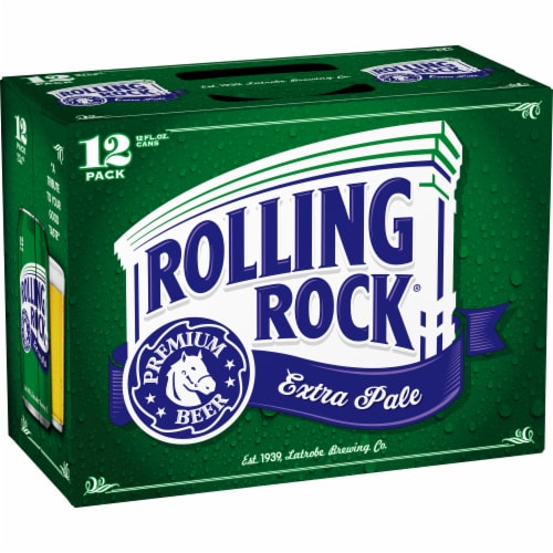 Rolling Rock Extra Pale Beer Perspective: left