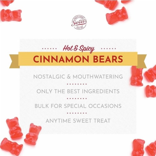 Sweet's® Cinnamon Bears Candy Bag Perspective: left