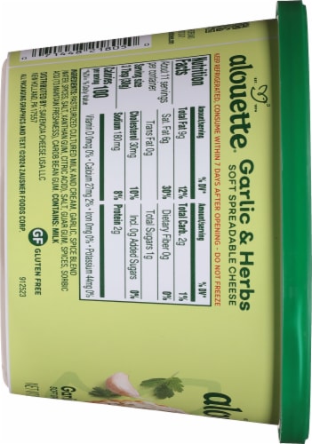 Alouette® Garlic & Herbs Soft Spreadable Cheese Perspective: left