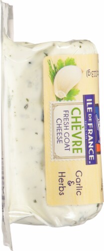 ILE DE FRANCE® Chevre Garlic & Herbs Fresh Goat Cheese Perspective: left