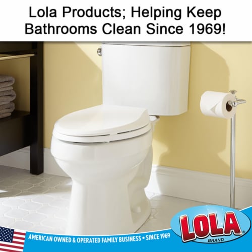 LOLA® Durable Eurostyle Poly Fiber Bristle Toilet Bowl Brush Perspective: left