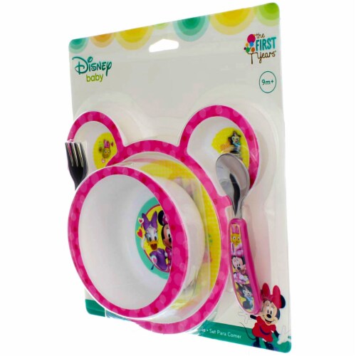 The First Years  Disney Baby Minnie Mouse - 4 Piece Feeding set Perspective: left