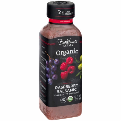 Bolthouse Farms Organic Raspberry Balsamic Vinaigrette Dressing Perspective: left