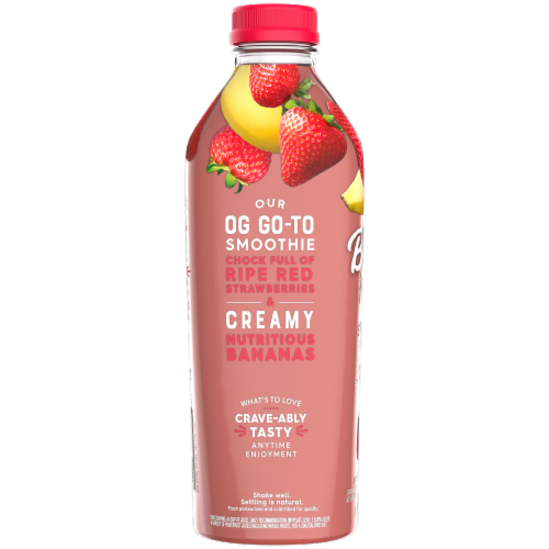 Bolthouse® Farms Strawberry Banana Fruit Juice Smoothie Perspective: left