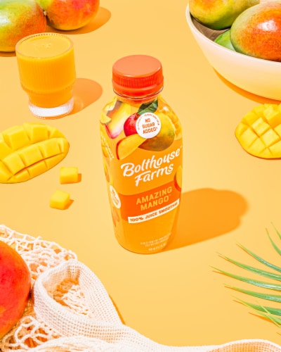 Bolthouse Farms Amazing Mango 100% Fruit Juice Smoothie Perspective: left