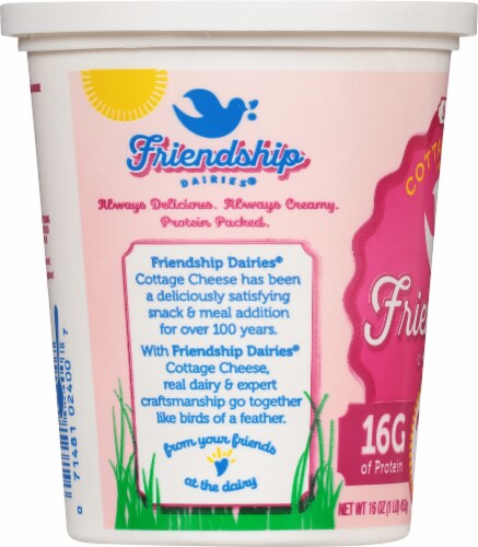 Friendship Dairies® 1% Milkfat Cottage Cheese Perspective: left