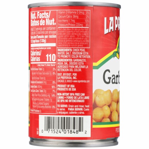 La Preferida® Chick Peas Perspective: left