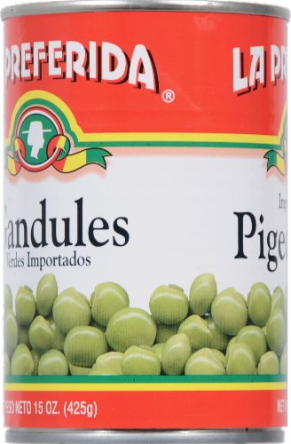 La Preferida® Imported Green Pigeon Peas 15 oz Perspective: left
