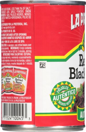 La Preferida Authentic Refried Black Beans Perspective: left