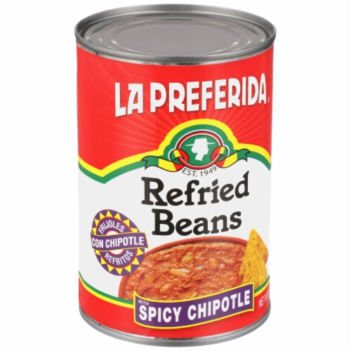 La Preferida® Refried Beans with Spicy Chipotle Perspective: left