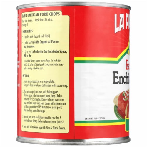 La Preferida® Red Chile Mild Enchilada Sauce Perspective: left