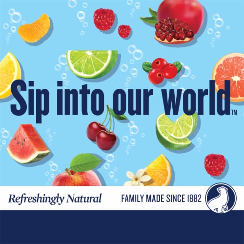 Polar® Ruby Red Grapefruit Flavored Seltzer Water Cans Perspective: left