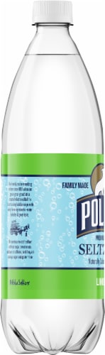Polar® Lime Flavored Seltzer Bottled Water Perspective: left