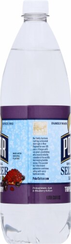 Polar Triple Berry Seltzer Bottled Water Perspective: left