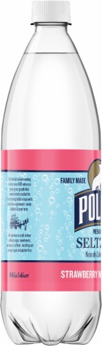 Polar® Strawberry Watermelon Flavored Seltzer Bottled Water Perspective: left
