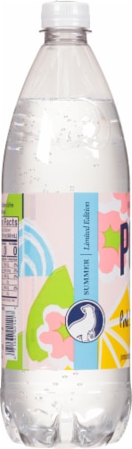 Polar® Pink Summer Iced Tea Flavored Seltzer Bottled Water Perspective: left