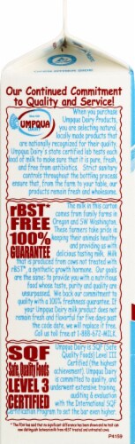 Umpqua Fat Free Skim Milk Perspective: left