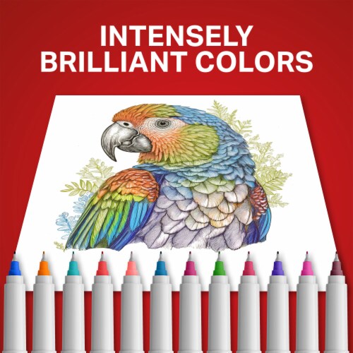 Sharpie® Color Burst Permanent Markers, Ultra Fine Point, Assorted Colors, 24 Count Perspective: left