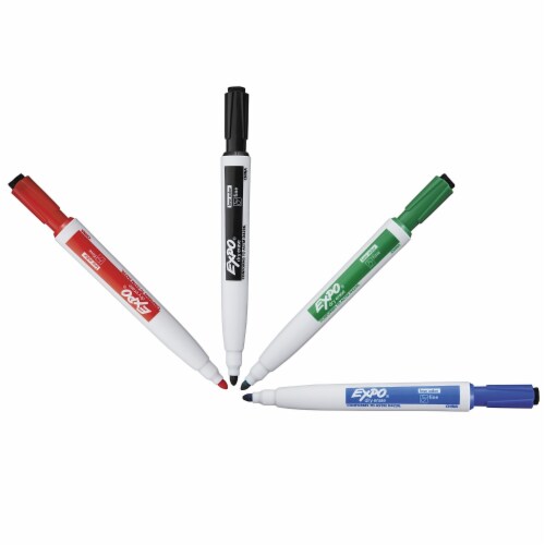 Expo® Low Odor Intense Color Dry Erase Fine Tip Markers, 4 pk - Kroger