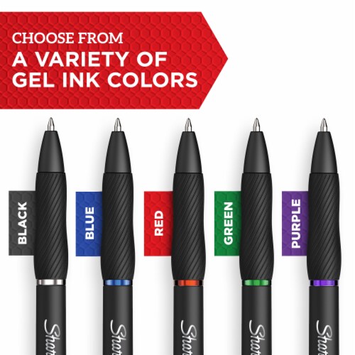 Sharpie® S-Gel, Gel Pens, Medium Point (0.7mm), Blue Ink Gel Pen, 2 Count Perspective: left