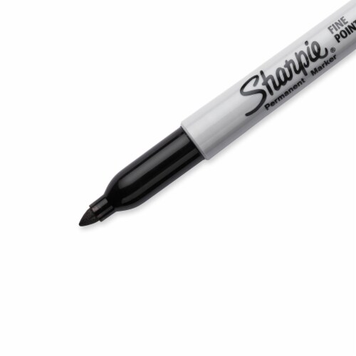 Sharpie® Fine Point Permananet Markers - Black Perspective: left