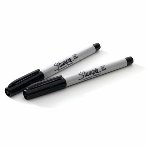 Sharpie® Ultra Fine Permanent Black Markers Perspective: left