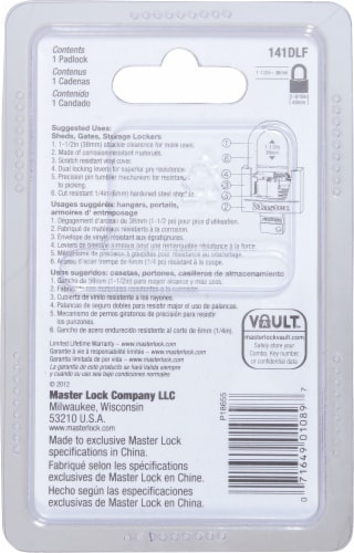 Master Lock® Covered Keyed Padlock - Black Perspective: left