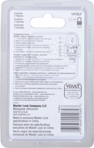 Master Lock® Covered Keyed Padlock - Black Perspective: left