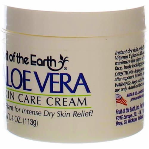 Fruit Of The Earth Aloe Vera Skin Care Cream, 4 oz Perspective: left