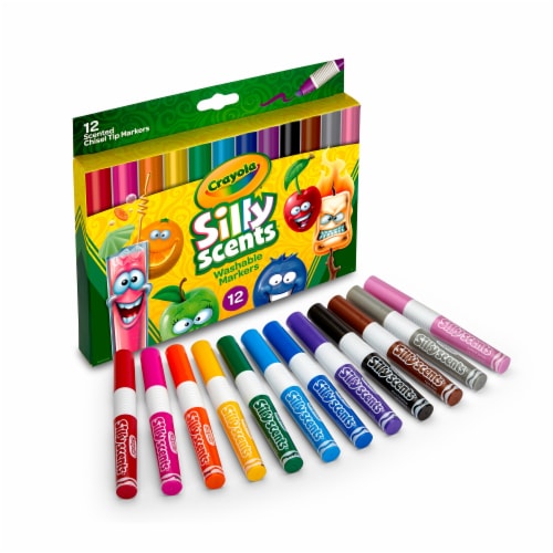 Crayola Washable Markers, Assorted Colors - 12 markers