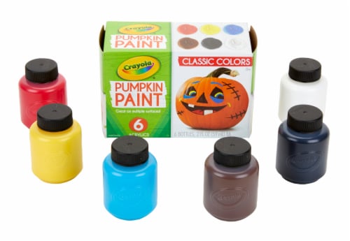 Crayola® Classic Colors Halloween Pumpkin Paint Kit Perspective: left