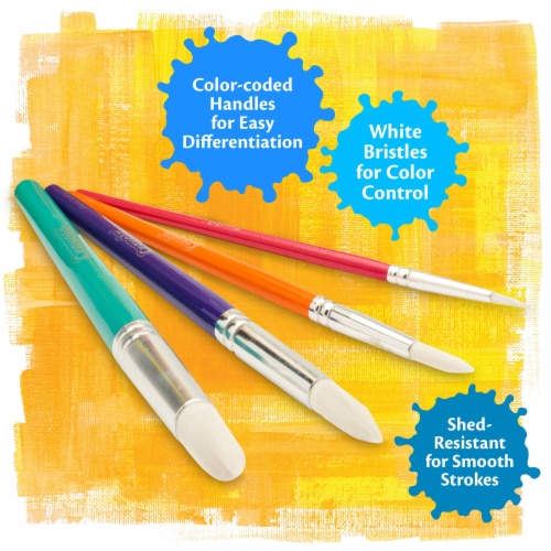 Crayola® Round Paintbrushes, 4 ct - Fry's Food Stores